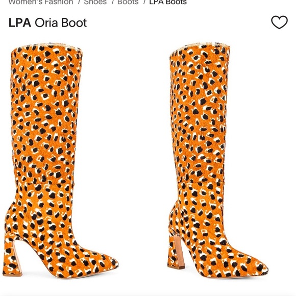 LPA Shoes - LPA Oria Boot in Brown Multi Animal Print Calf Hair Knee Boots Sz 6